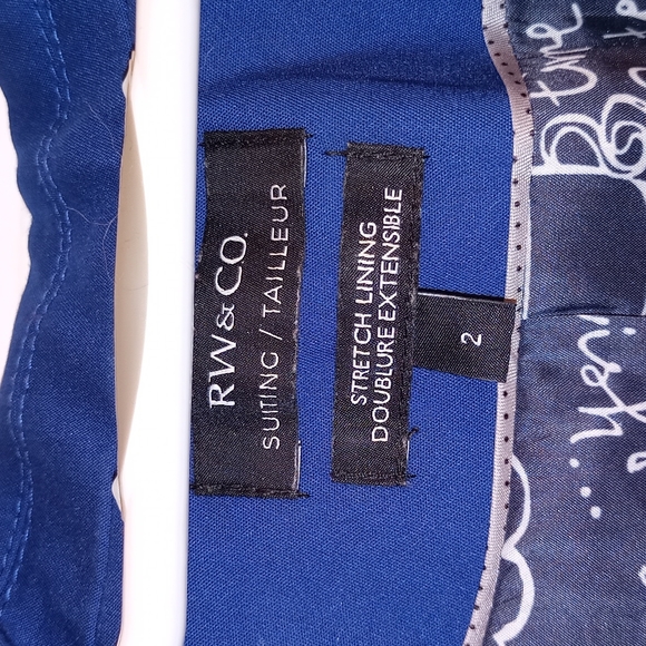 Suit Jacket royal Blue RW&Co 2 - Picture 4 of 5